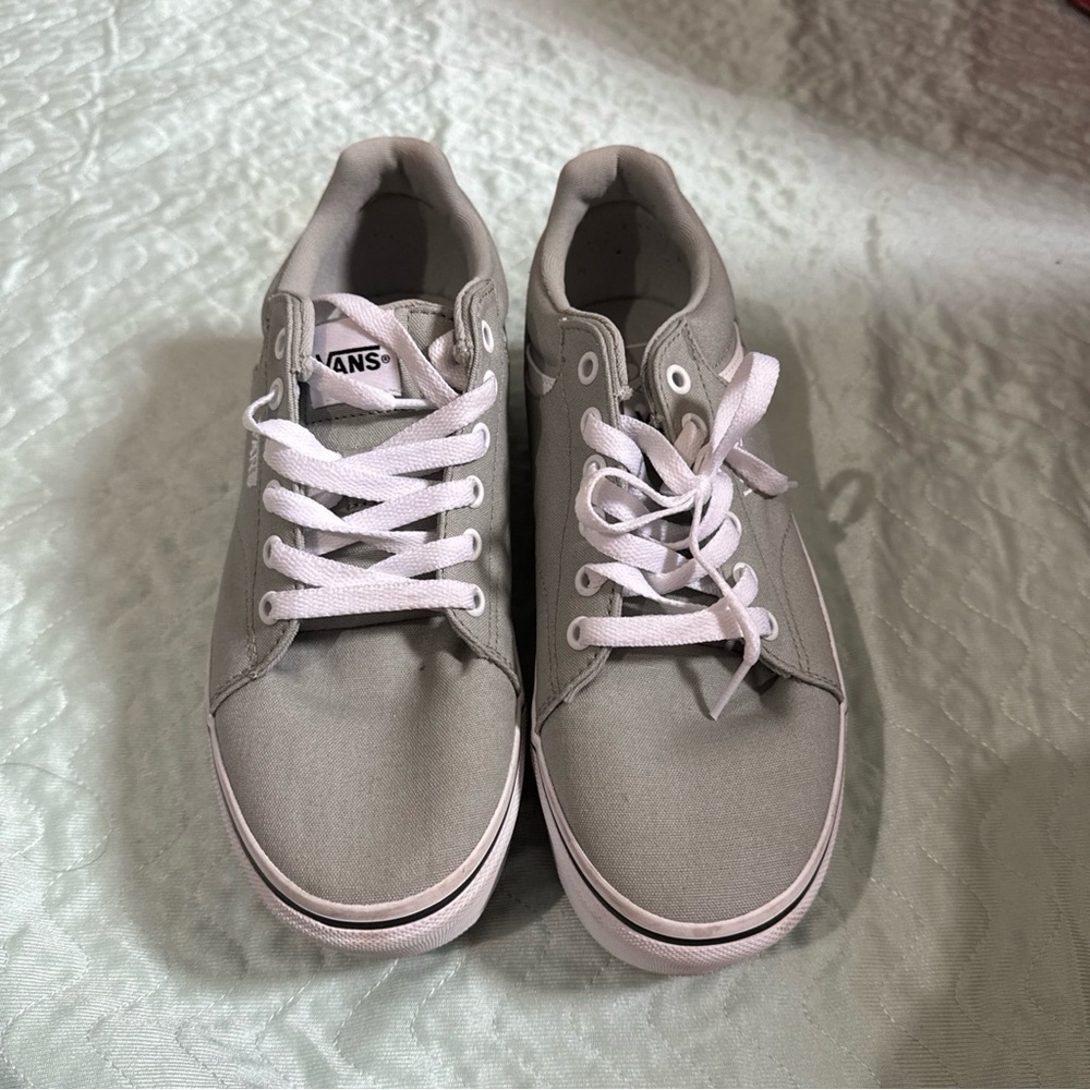 Vans Gray Sneakers with White Details